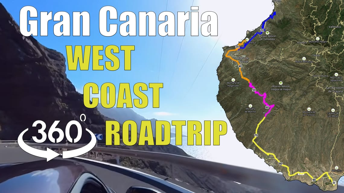 🚗🌴 Gran Canaria Roadtrip 2025 – Die spektakuläre Westküste in 360° 🌊⛰️